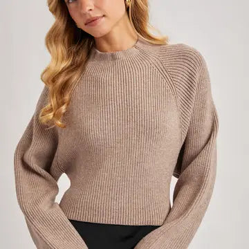 Claire Open Back Tie Sweater