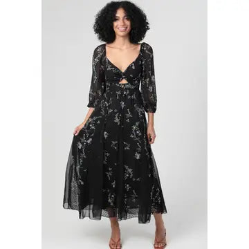 Iris Floral Twist Dress