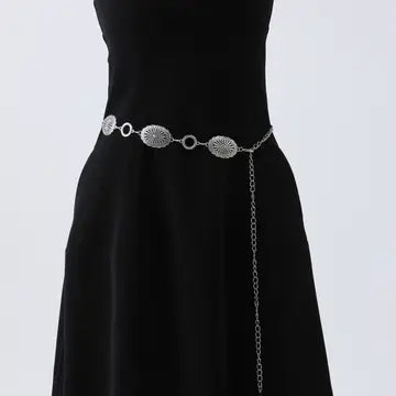 Oval and Round Vintage Chain Belt