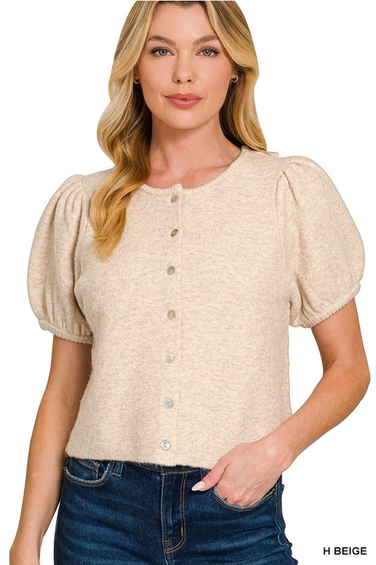 Brooke Short Sleeve Cardigan