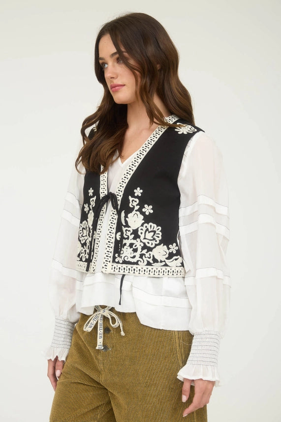 Lucia Embroidered Vest