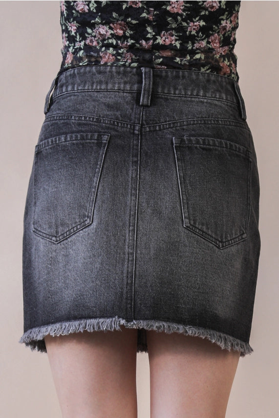 Carter Studded Denim Skirt