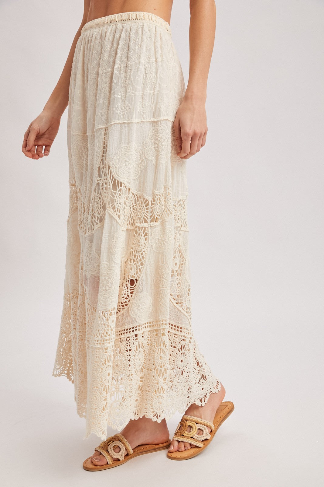 Delilah Crochet Maxi Skirt