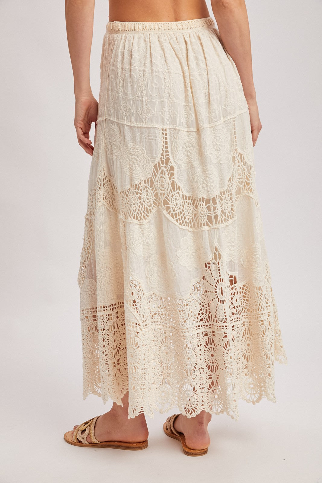 Delilah Crochet Maxi Skirt