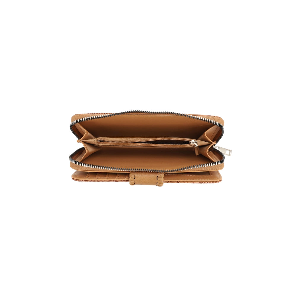 Mia  Embossed Wristlet Wallet