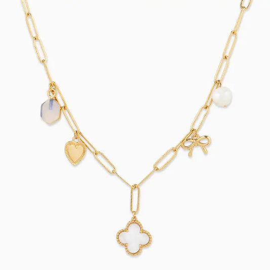 Clover Multi Charm Necklace