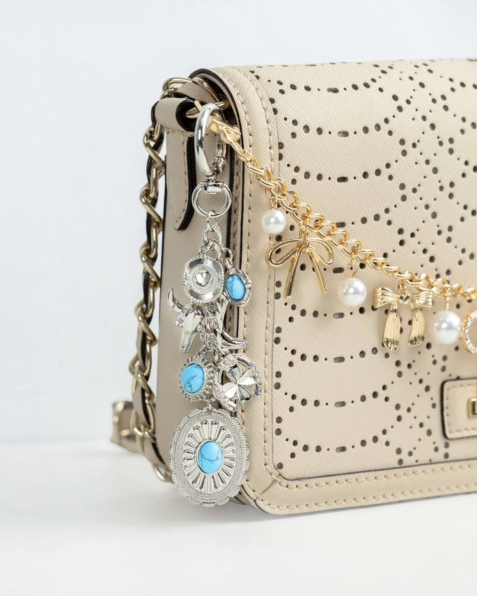 Concho and Turquoise Purse Charms