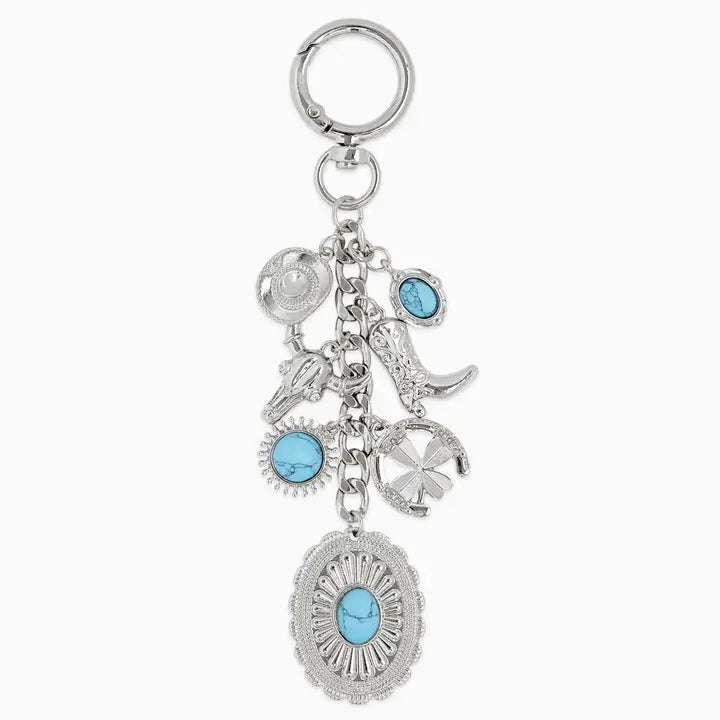 Concho and Turquoise Purse Charms