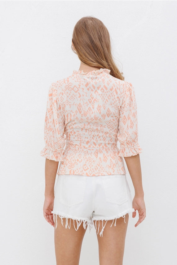 Carmen Aztec Wrap Top