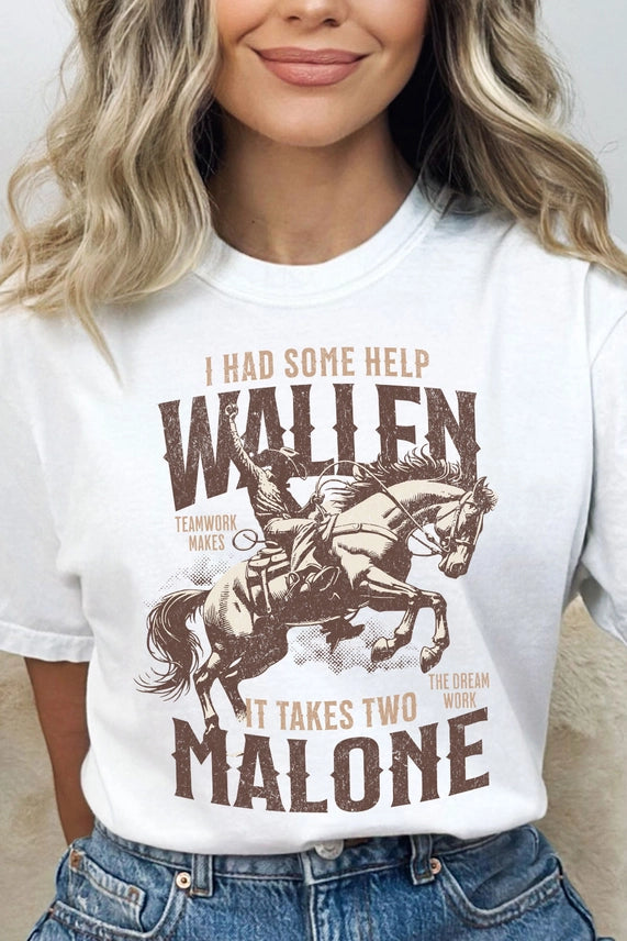 Cowboy T Shirt Malone and Wallen