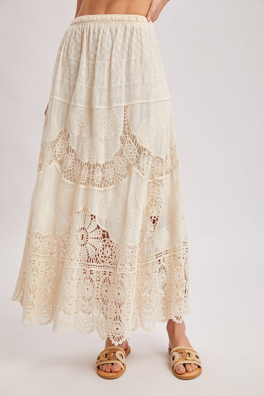 Delilah Crochet Maxi Skirt