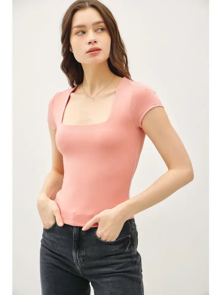 Jolie Square Neck Top