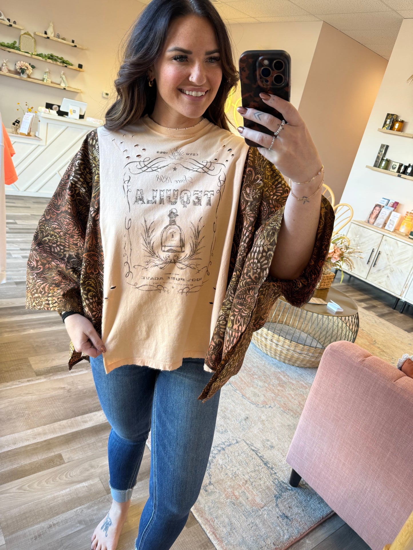 Tequila Upcycled T Shirt