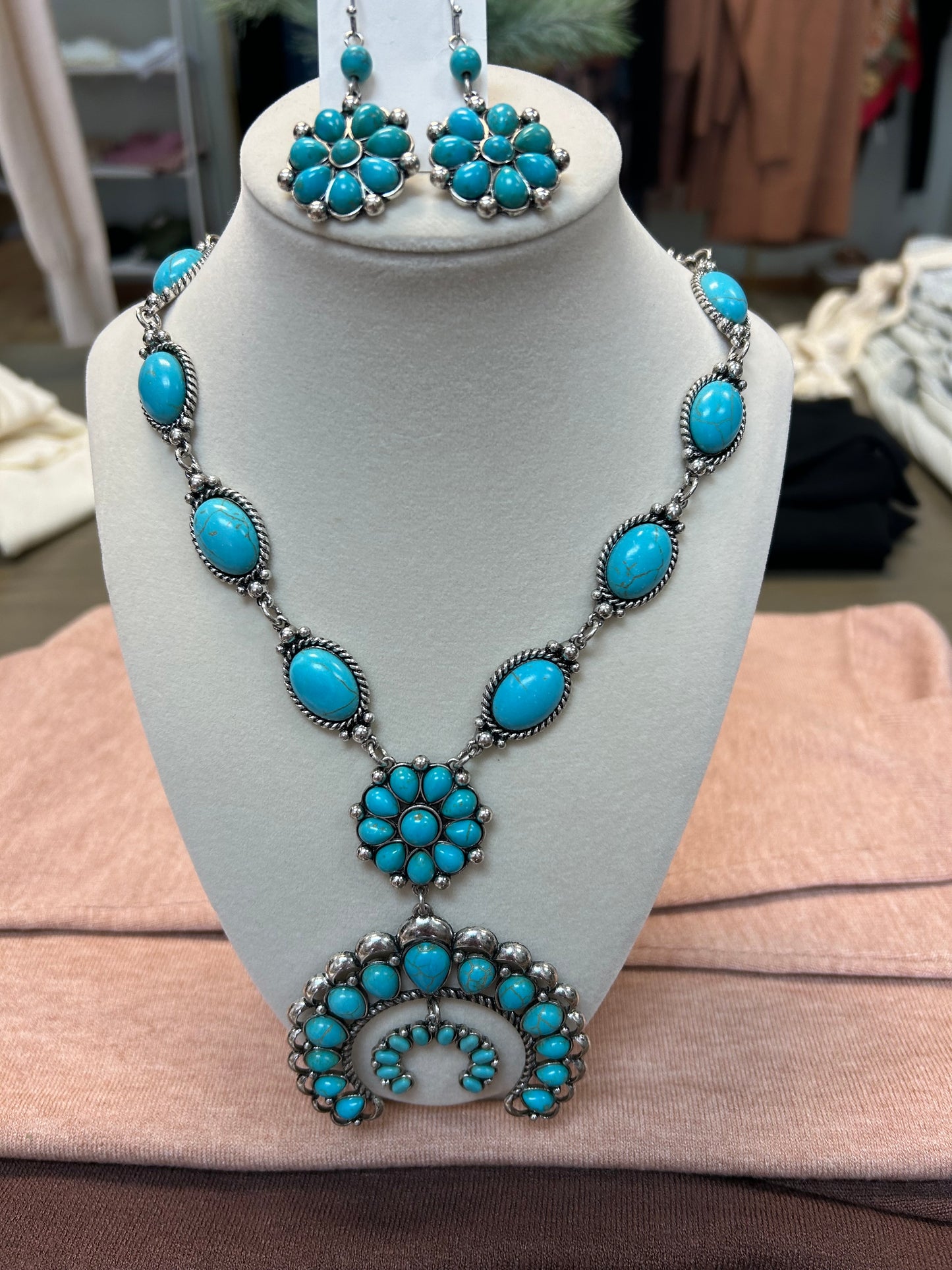 Squash Blossom Necklace Set