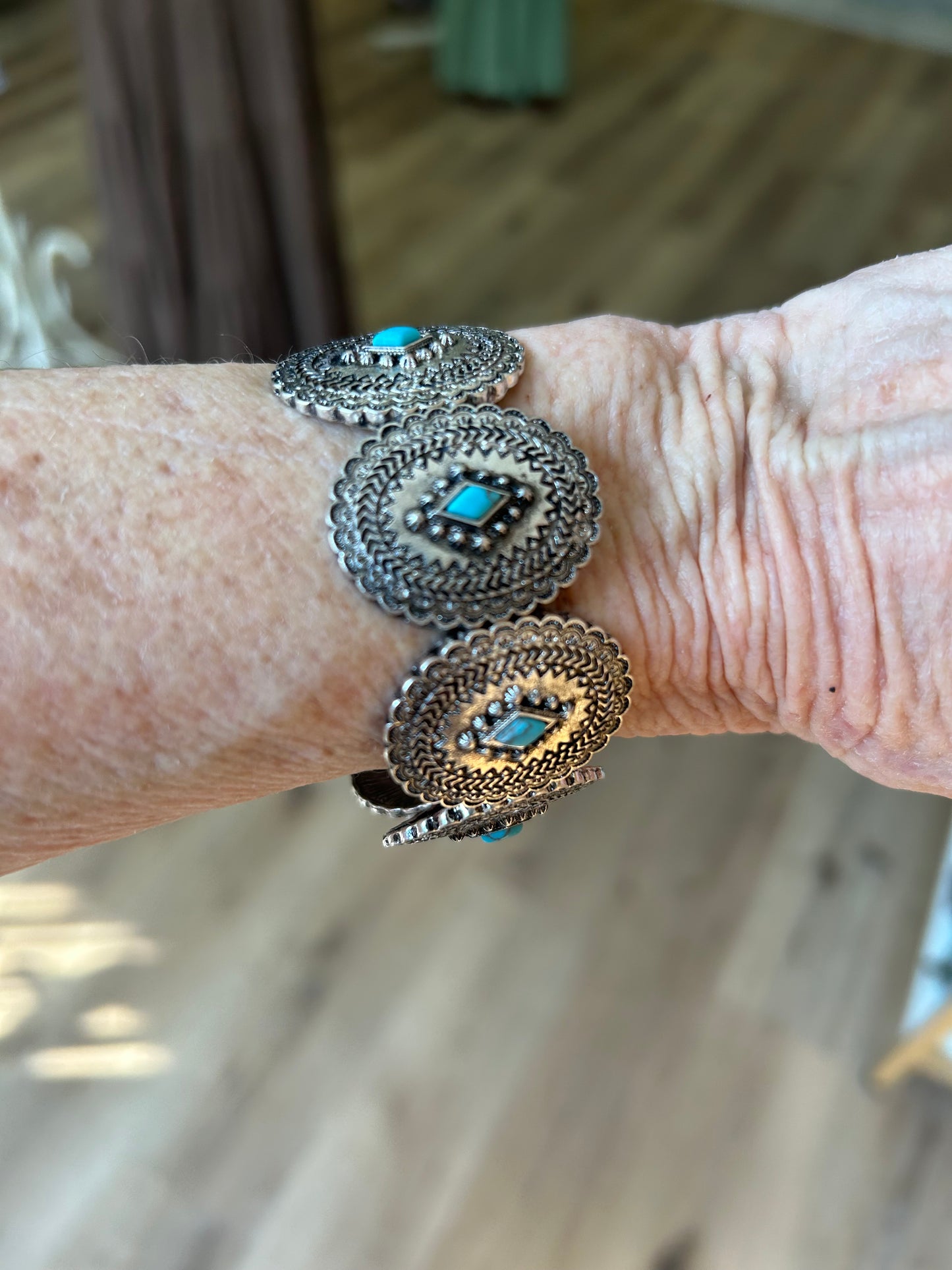 Western Oval Concho Bracelet