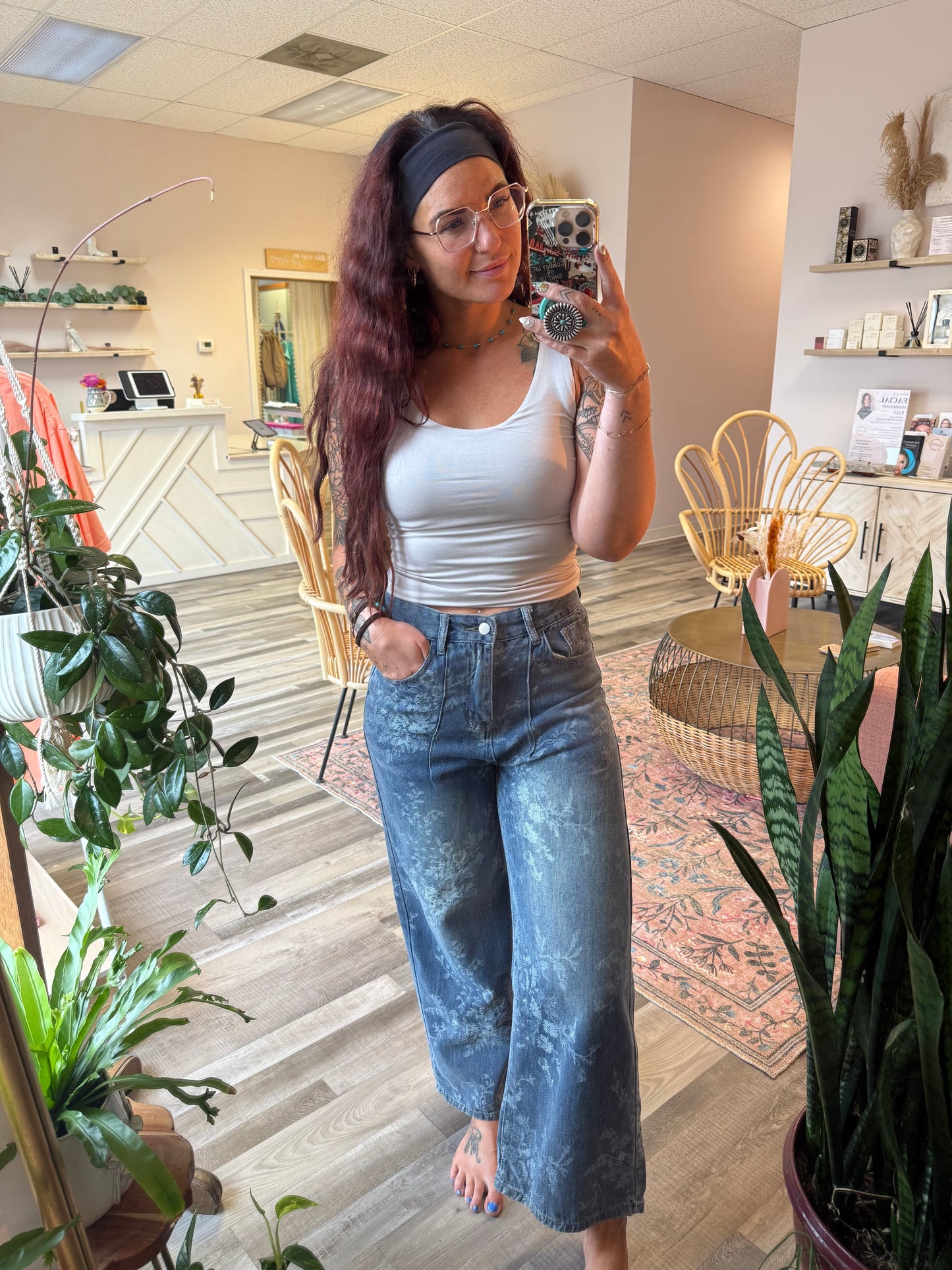 Gia Floral Jeans