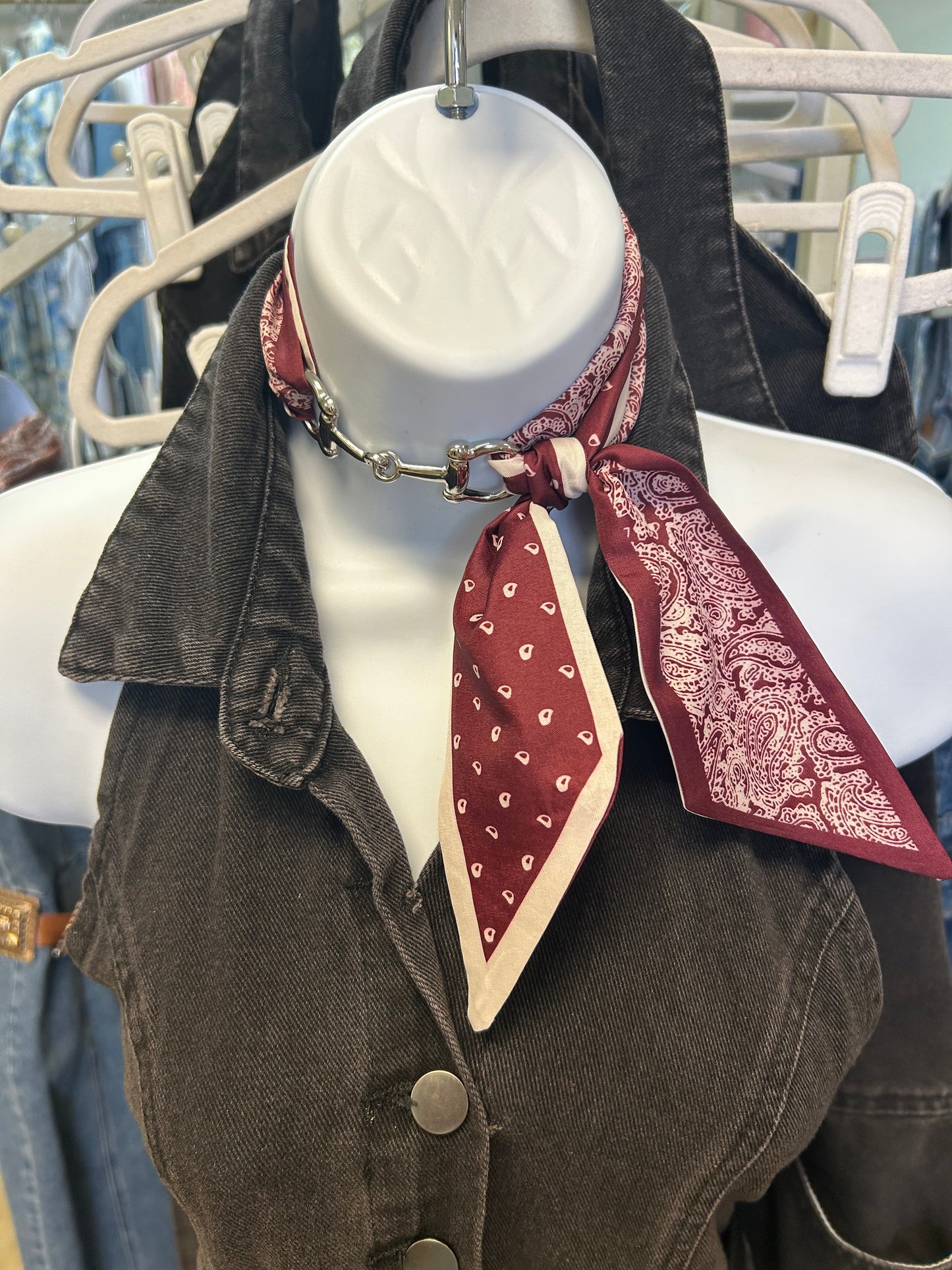 Horsebit Scarf Slide