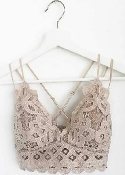 Scalloped Lace Bralette