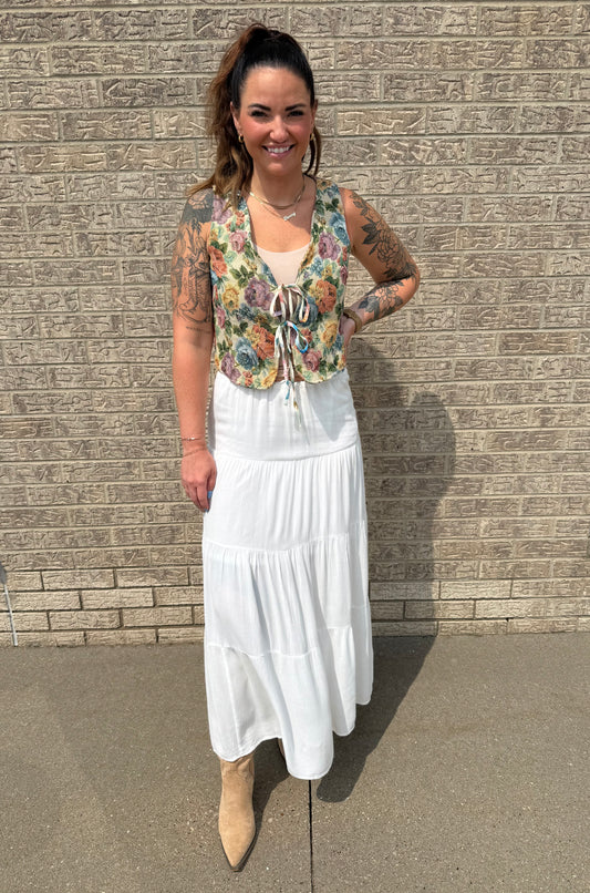 Evelyn Vintage Tapestry Vest