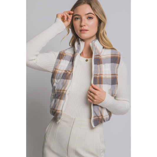 Gabbie Reversable Plaid Vest
