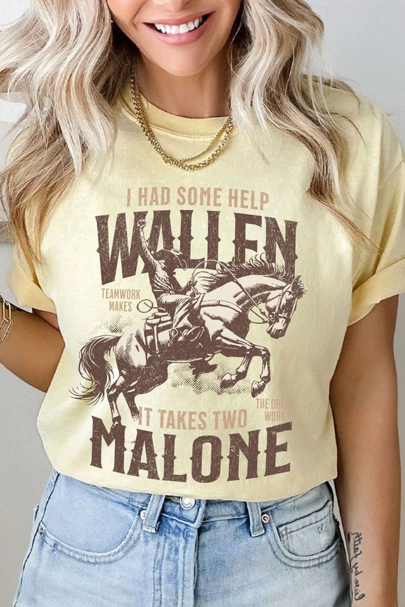 Cowboy T Shirt Malone and Wallen