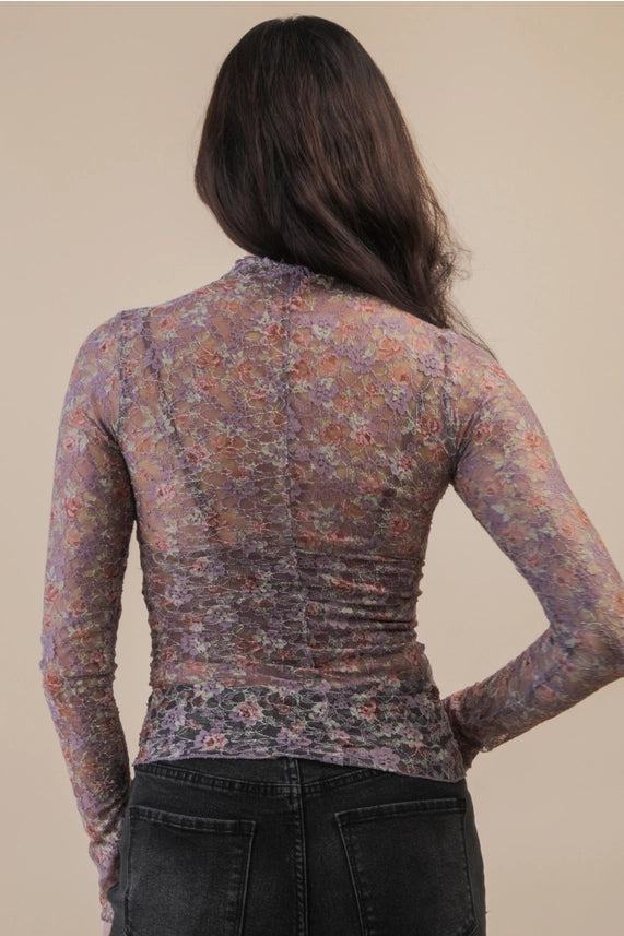 Delaney Sheer Floral Top