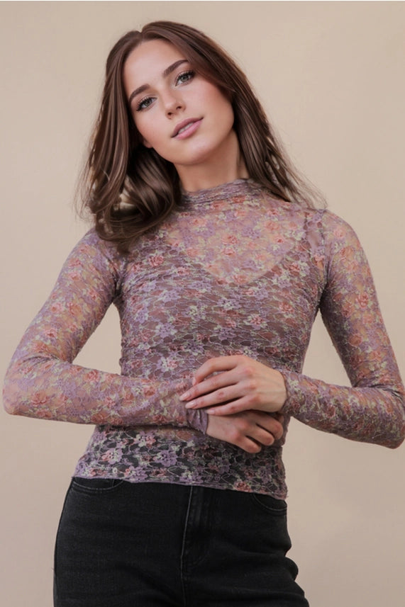 Delaney Sheer Floral Top