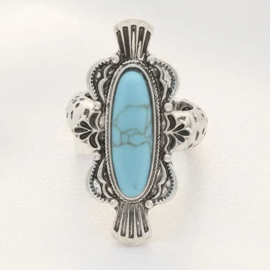 Oval Turquoise ring