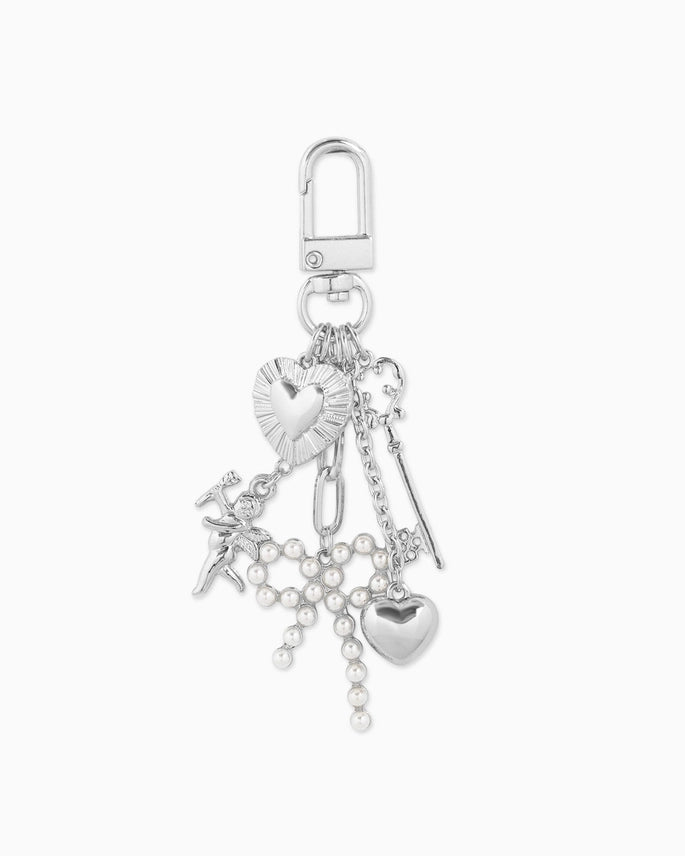 Hearts and Pearls Bag Charm