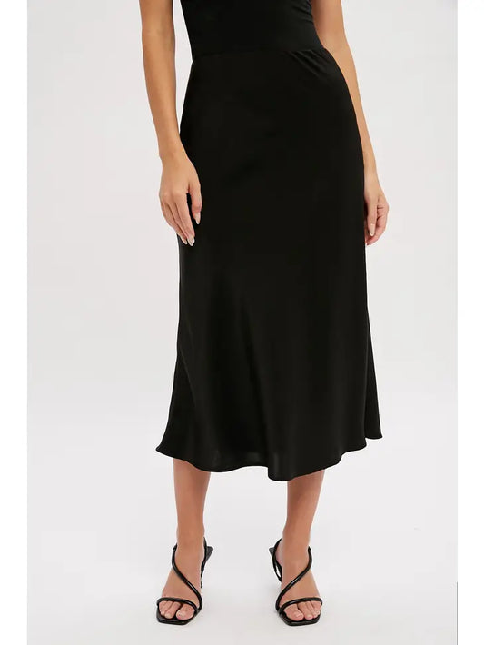 Astrid Satin Slip Skirt