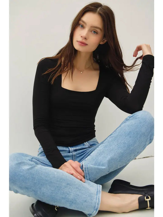 Darcy Square Neck Top