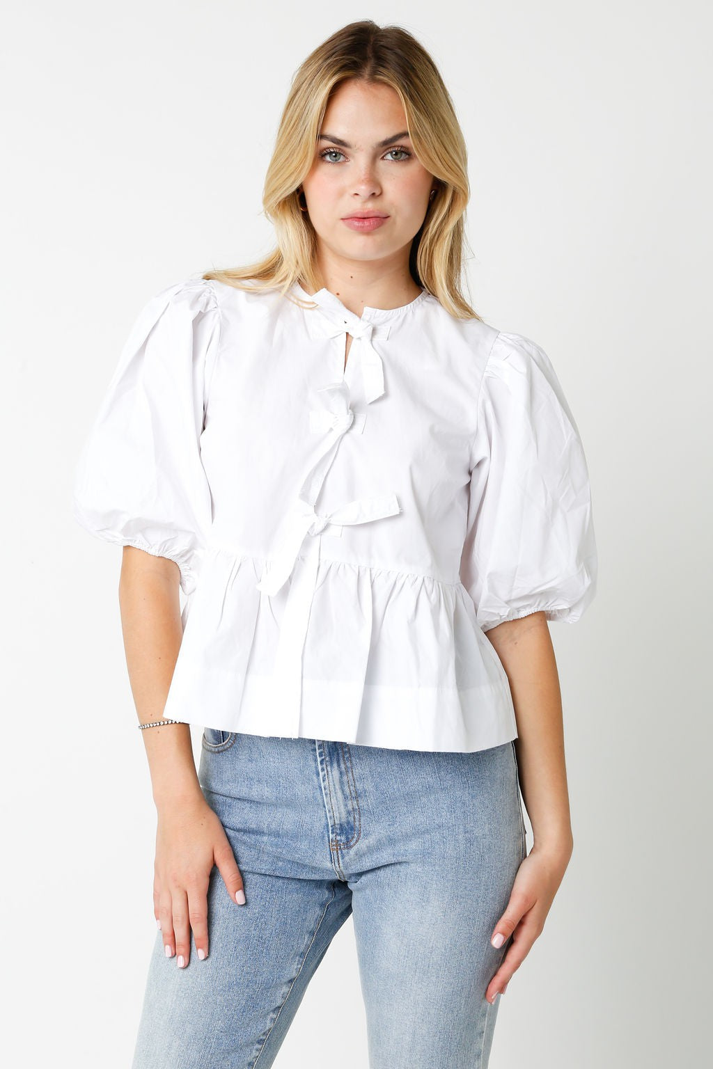 Cecily Tie Front Top