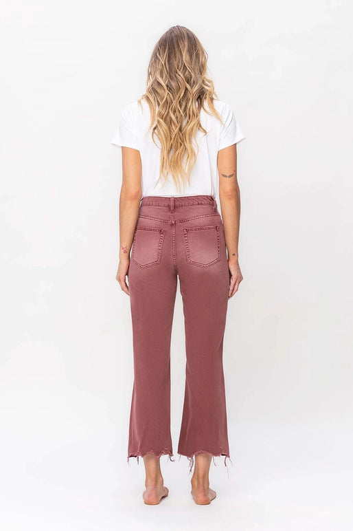 Vervet Vintage Cropped Straight Jeans