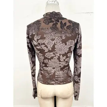 Serena Velvet Burnout Top