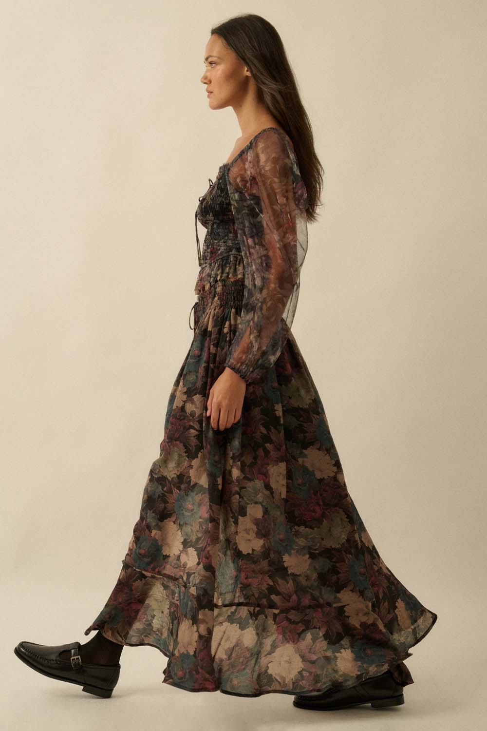 Lane Floral Maxi Skirt