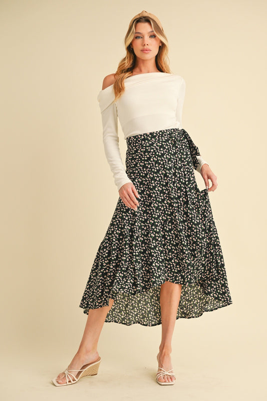 Birdie Floral Wrap Skirt