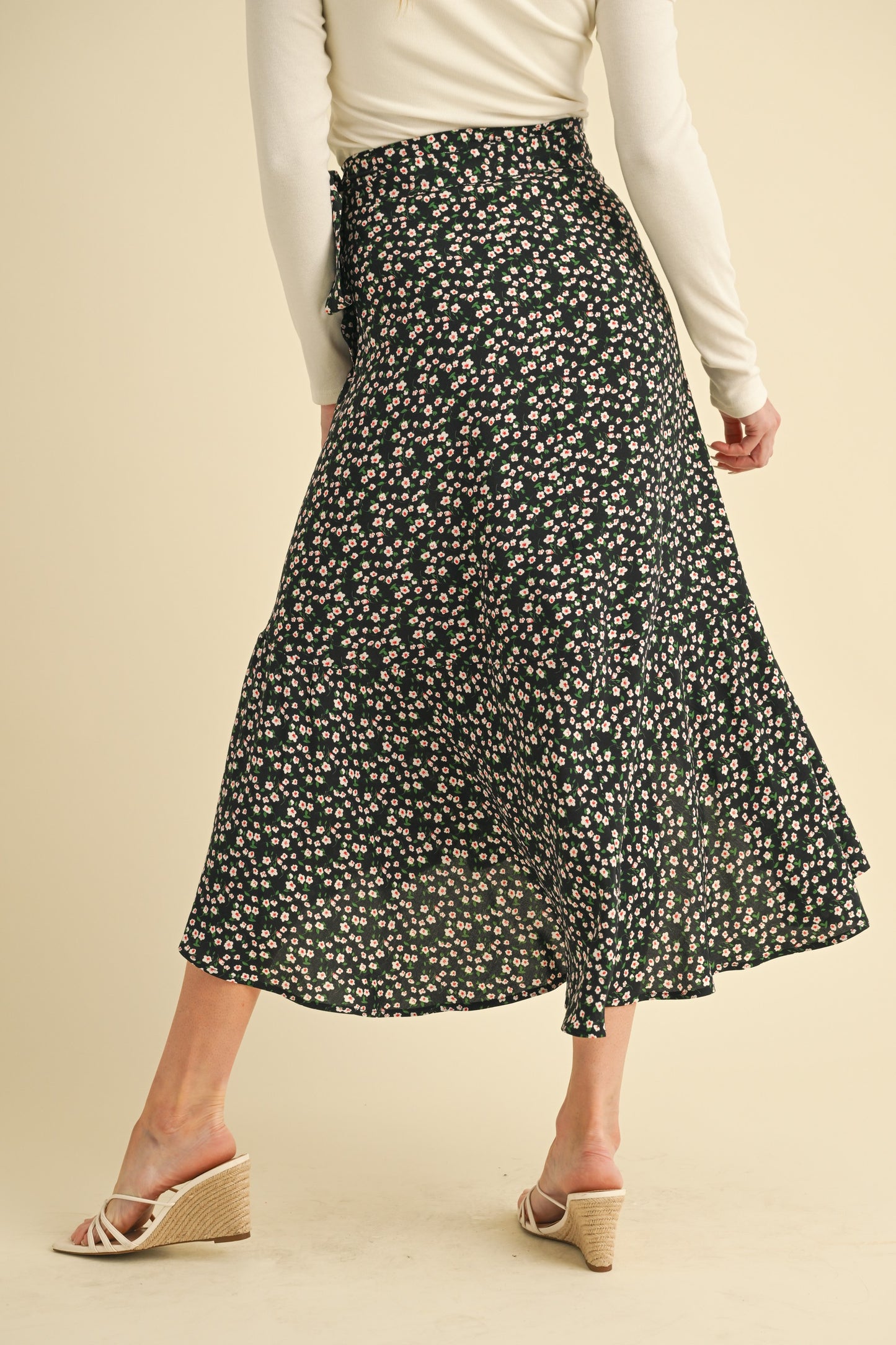 Birdie Floral Wrap Skirt