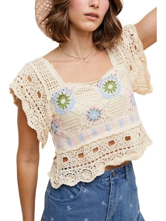 Mallory Crochet Sweater