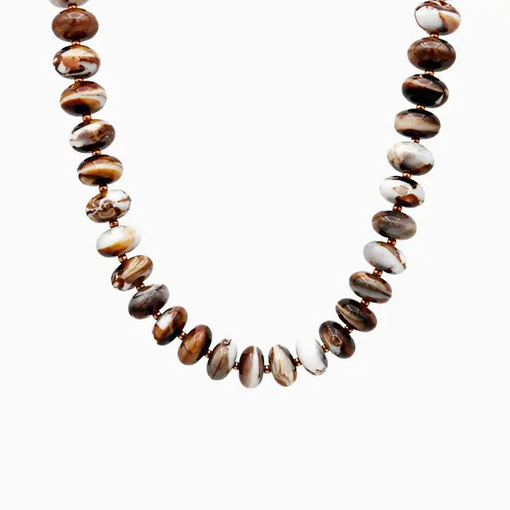 Autumn Marble Bead Necklace