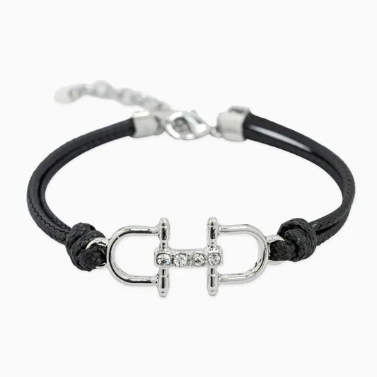 Double Horsebit Cord Bracelet