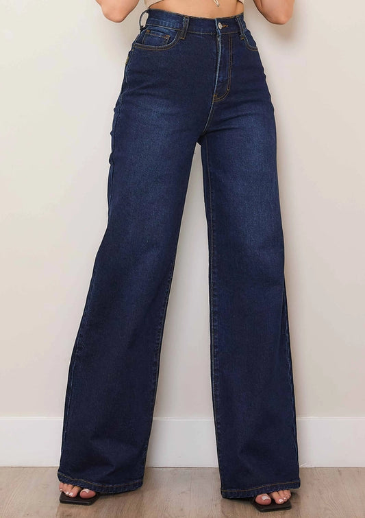 Zoey Super High Waist Wide leg Jean