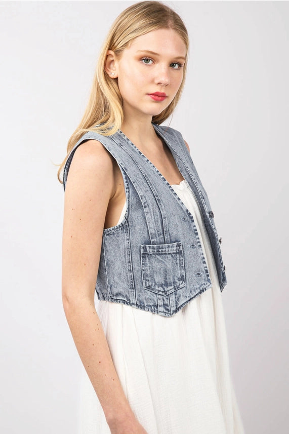 Camila Denim Vest