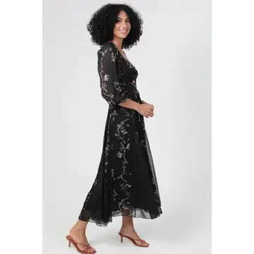Iris Floral Twist Dress