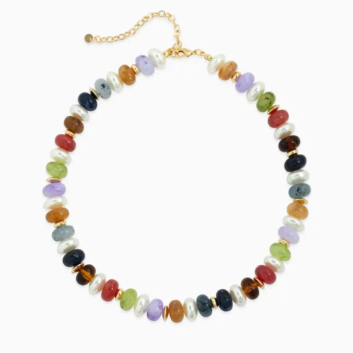 Multi Color Beaded Necklace