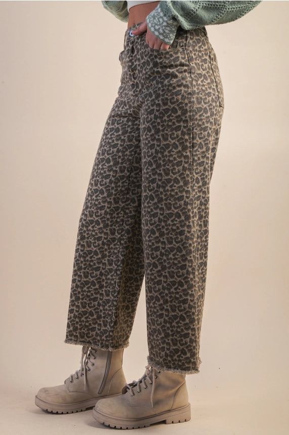 Zara Leopard Pants