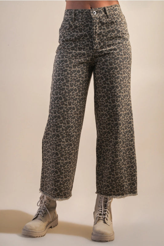 Zara Leopard Pants