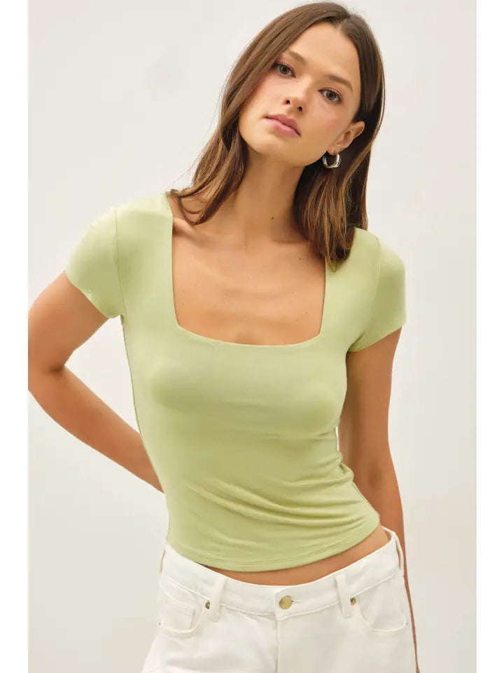 Jolie Square Neck Top