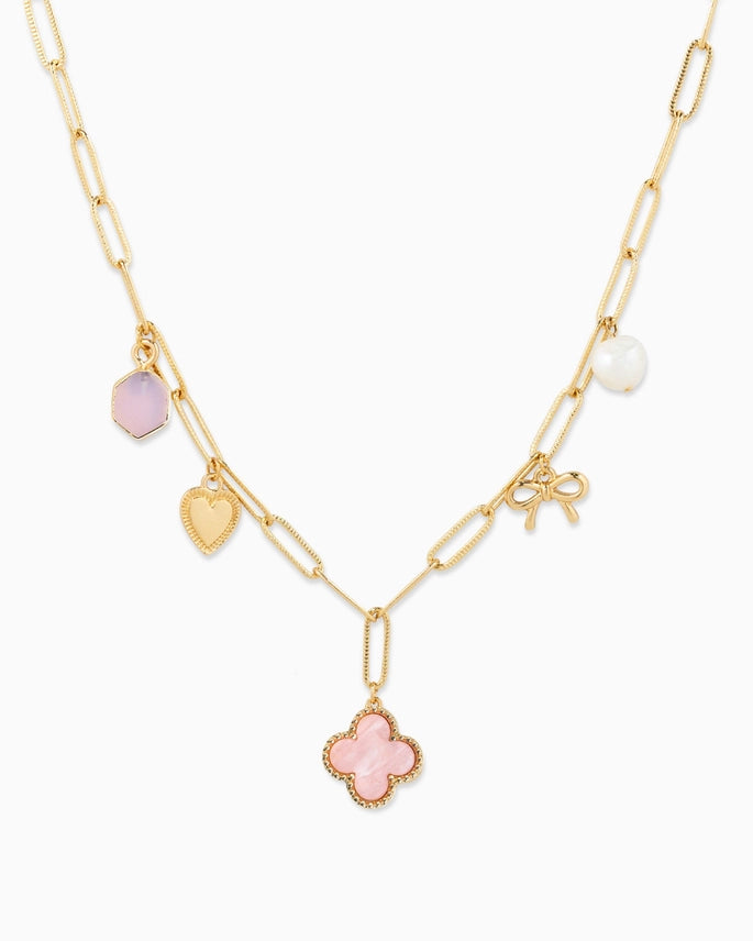 Clover Multi Charm Necklace