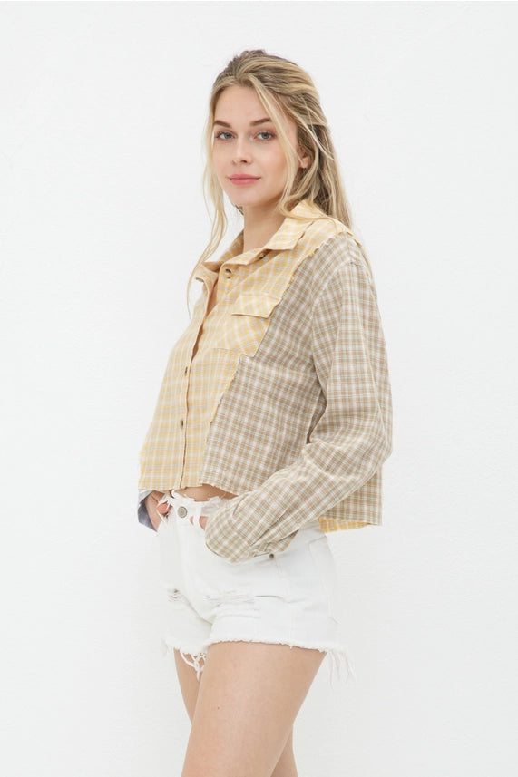 Morgan Mixed Plaid Shirt