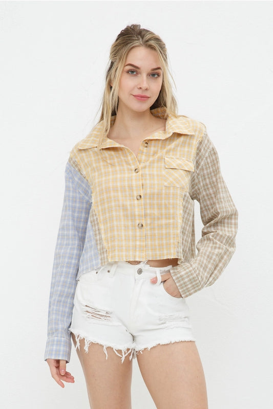 Morgan Mixed Plaid Shirt